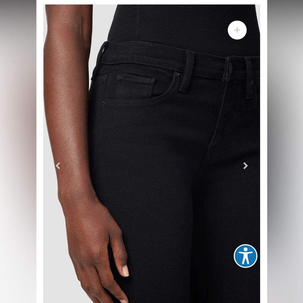 Hudson Nico Mid-Rise Rise Super Skinny Jean in Black - Picture 2 of 5